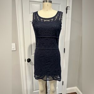 Blue lace dress from Express, size xs